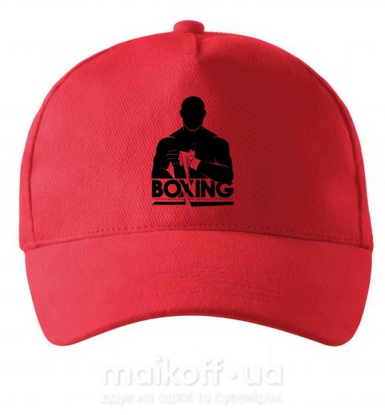 Кепка Boxing man Красный фото