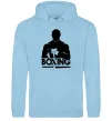 Чоловіча толстовка (худі) Boxing man Блакитний фото