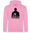Женская толстовка (худи) Boxing man Розовый фото