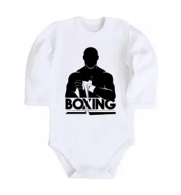 Дитячий бодік Boxing man Білий фото