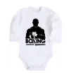 Детский боди Boxing man Белый фото