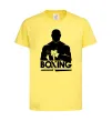 Детская футболка Boxing man Лимонный фото