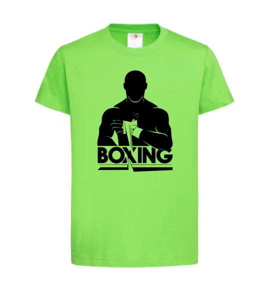 Детская футболка Boxing man Лаймовый фото