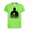 Детская футболка Boxing man Лаймовый фото