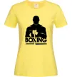 Женская футболка Boxing man Лимонный фото