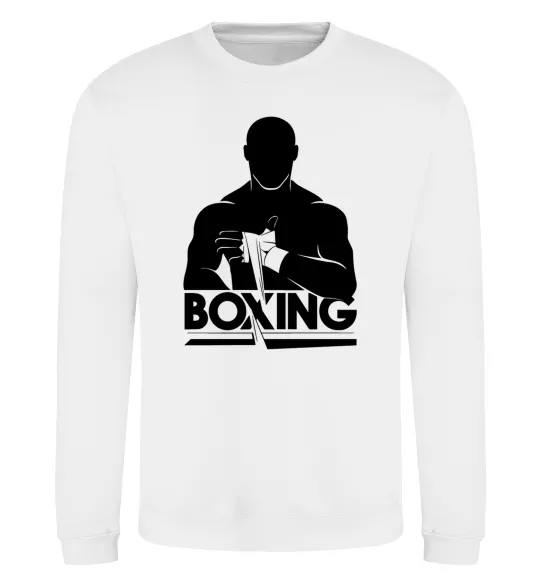 Свитшот Boxing man Белый фото