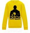 Дитячий світшот Boxing man Сонячно жовтий фото