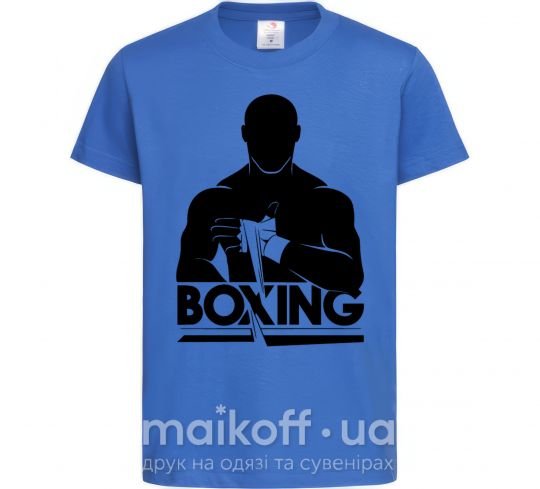 Детская футболка Boxing man Ярко-синий фото