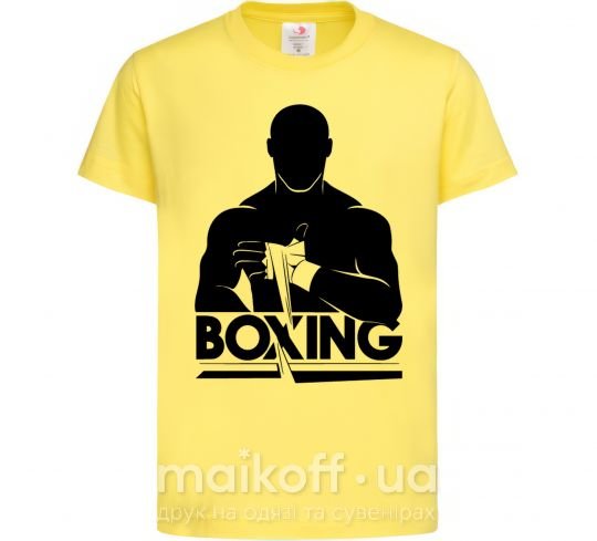 Дитяча футболка Boxing man Лимонний фото