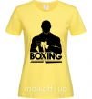 Жіноча футболка Boxing man Лимонний фото
