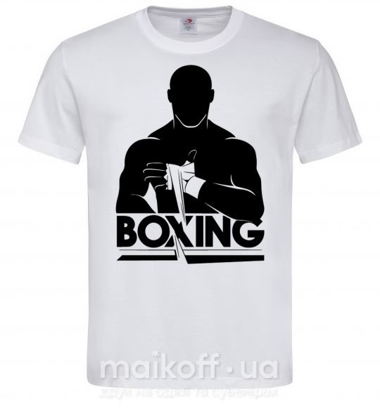 Чоловіча футболка Boxing man Білий фото