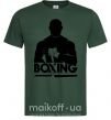 Мужская футболка Boxing man Темно-зеленый фото