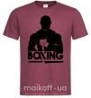 Чоловіча футболка Boxing man Бордовий фото