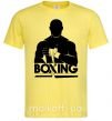 Мужская футболка Boxing man Лимонный фото