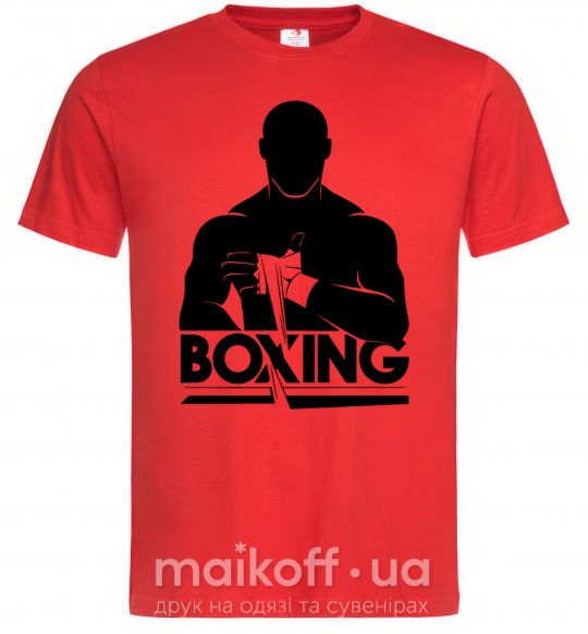 Чоловіча футболка Boxing man Червоний фото