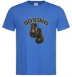Чоловіча футболка Перчатки бокс Яскраво-синій фото