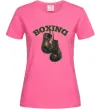 Жіноча футболка Перчатки бокс Яскраво-рожевий Жіноча футболка Перчатки бокс Яскраво-рожевий фото