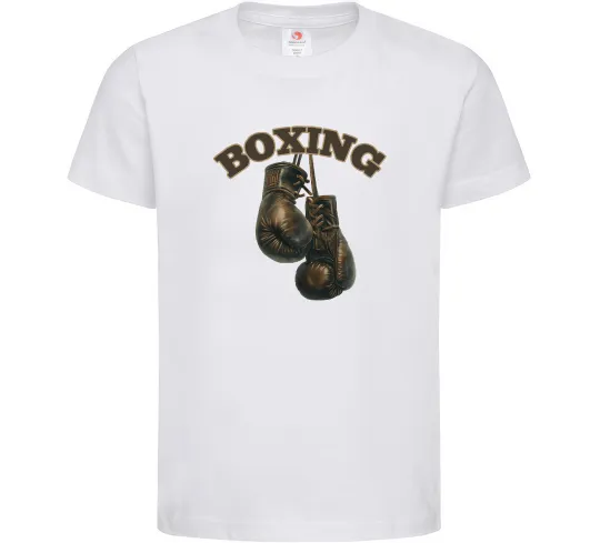 Дитяча футболка Перчатки бокс Білий фото
