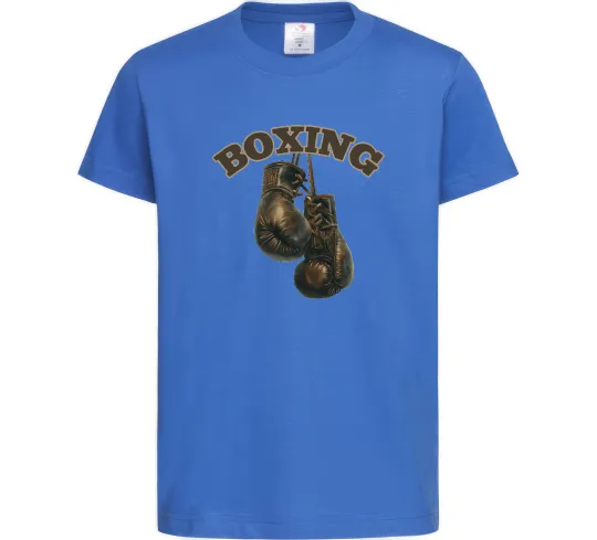 Дитяча футболка Перчатки бокс Яскраво-синій фото