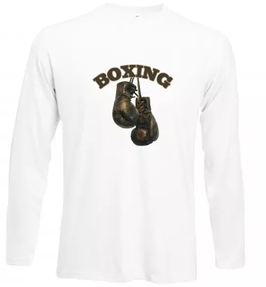 Лонгслив Перчатки бокс Белый фото