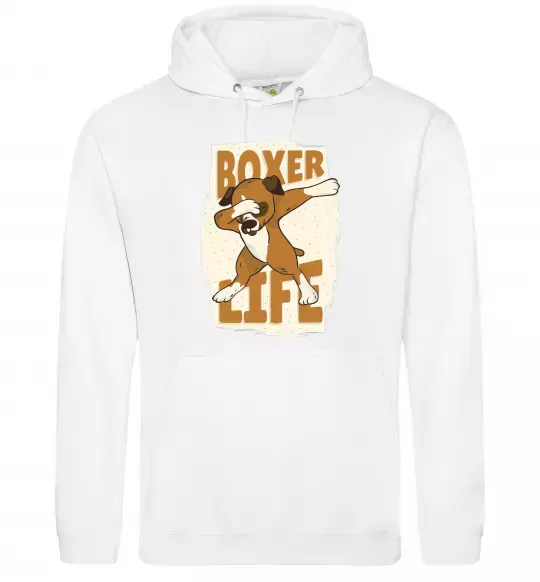 Жіноча толстовка (худі) Boxer life Білий фото