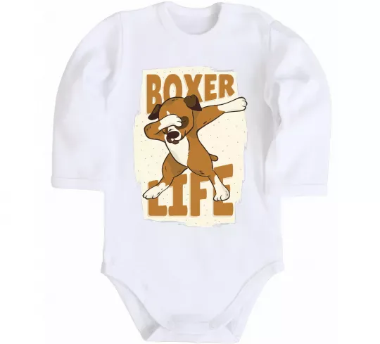 Дитячий бодік Boxer life Білий фото