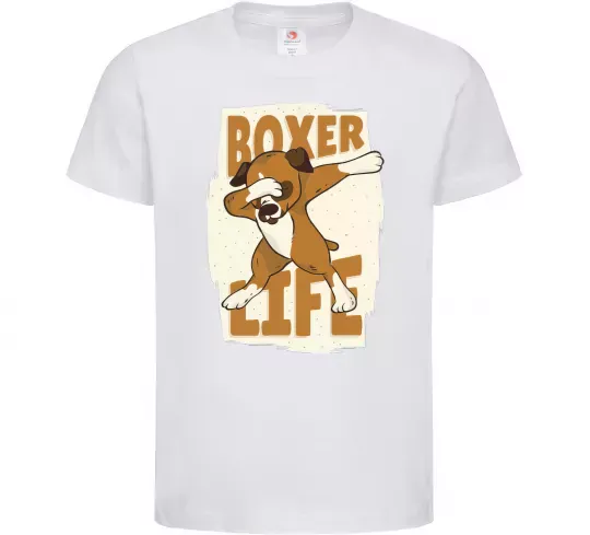 Детская футболка Boxer life Белый фото