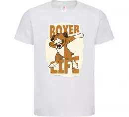 Детская футболка Boxer life Белый фото
