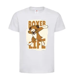 Детская футболка Boxer life Белый фото