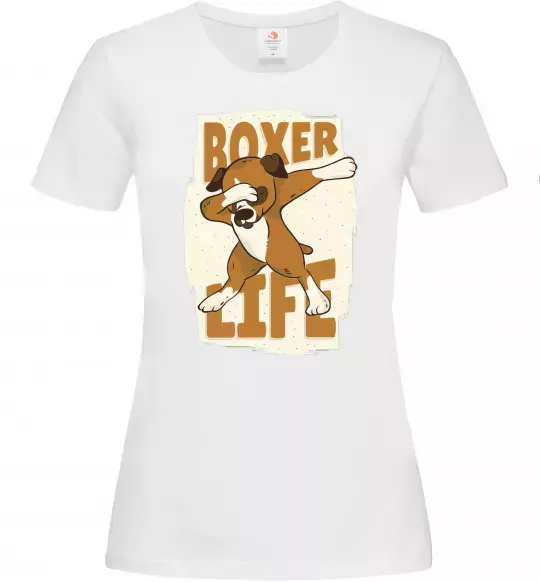 Женская футболка Boxer life Белый фото