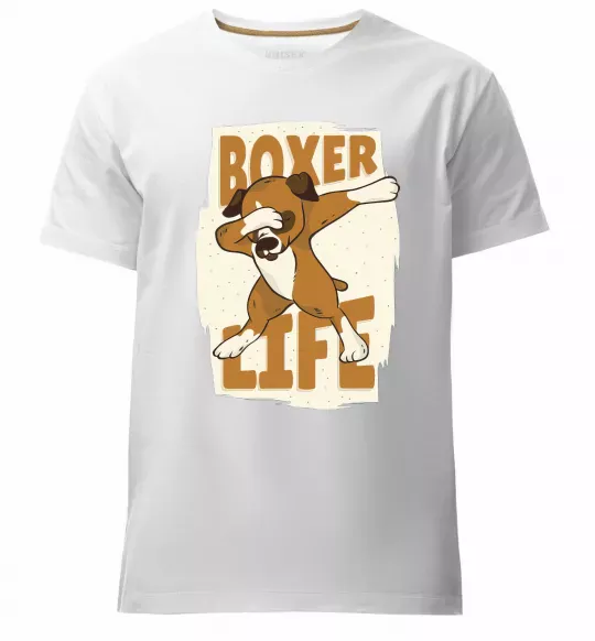 Чоловіча преміум футболка Boxer life Білий фото