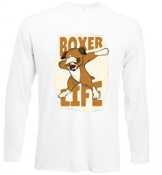 Лонгслів Boxer life Білий фото