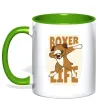 Чашка с цветной ручкой Boxer life Зеленый фото