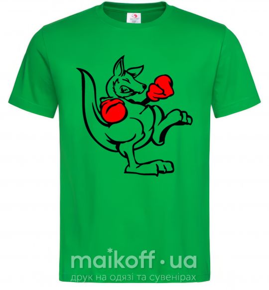 Мужская футболка Кенгуру боксер Зеленый фото