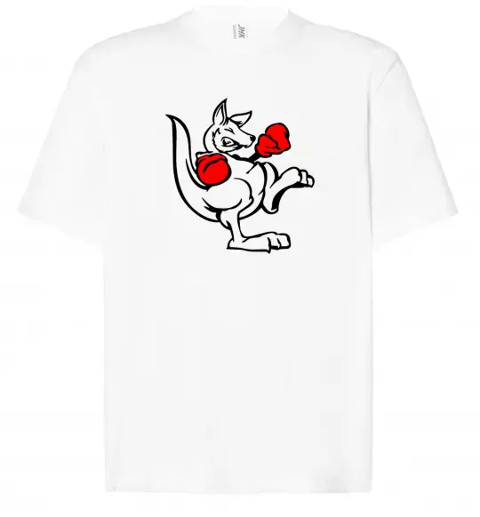 Футболка Оверсайз Кенгуру боксер Белый фото