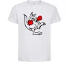 Дитяча футболка Кенгуру боксер Білий Дитяча футболка Кенгуру боксер Білий фото