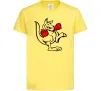 Дитяча футболка Кенгуру боксер Лимонний Дитяча футболка Кенгуру боксер Лимонний фото