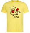 Чоловіча футболка Кенгуру боксер Лимонний фото