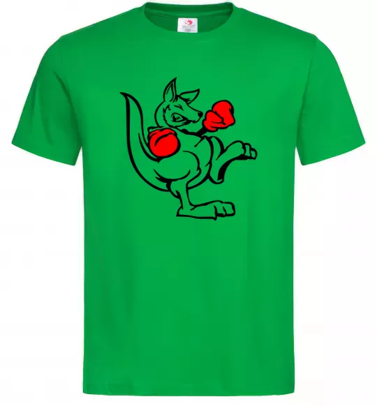 Чоловіча футболка Кенгуру боксер Зелений фото