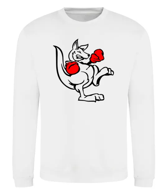 Світшот Кенгуру боксер Білий фото