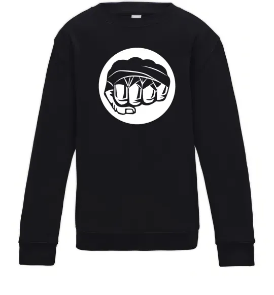 Детский Свитшот Кулак боксер Черный фото