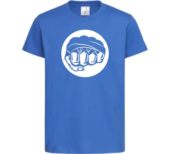 Детская футболка Кулак боксер Ярко-синий фото