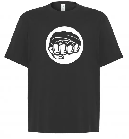 Футболка Оверсайз Кулак боксер Черный фото