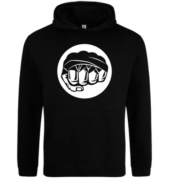 Жіноча толстовка (худі) Кулак боксер Чорний фото