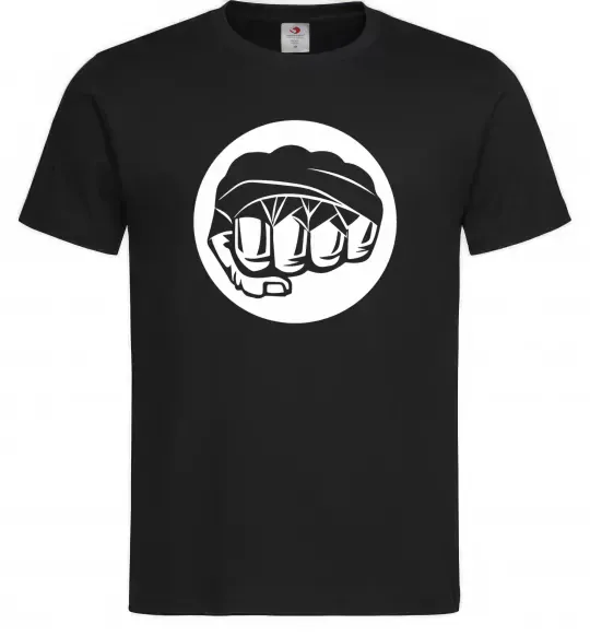 Мужская футболка Кулак боксер Черный фото