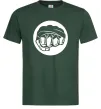 Мужская футболка Кулак боксер Темно-зеленый фото