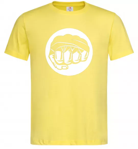Мужская футболка Кулак боксер Лимонный фото