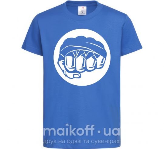 Дитяча футболка Кулак боксер Яскраво-синій фото
