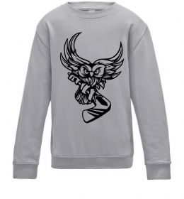 Детский Свитшот Сова з хокейною клюшкою