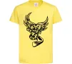 Детская футболка Сова з хокейною клюшкою Лимонный фото